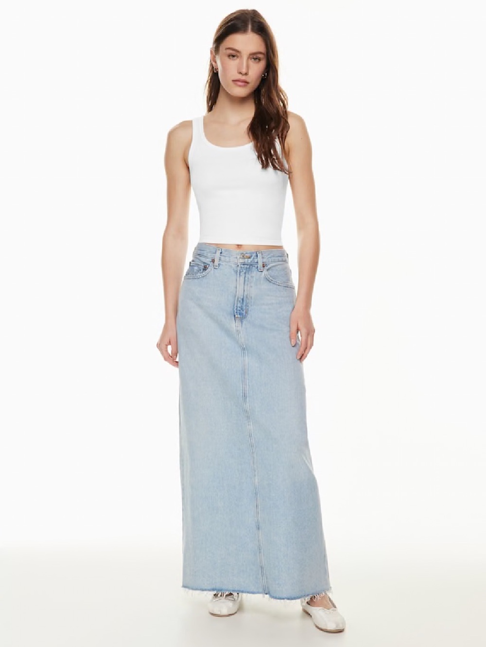 AGOLDE Hilla Denim Skirt